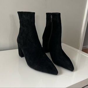 Simmi Womens Vegan Suede Booties US 9